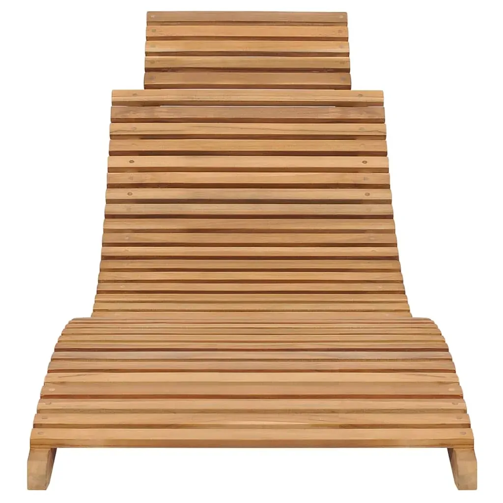 Folding Sun Lounger Solid Teak Wood Price