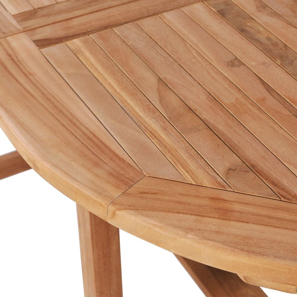 Extending Garden Table (110-160)x80x75cm Solid Teak Wood Price