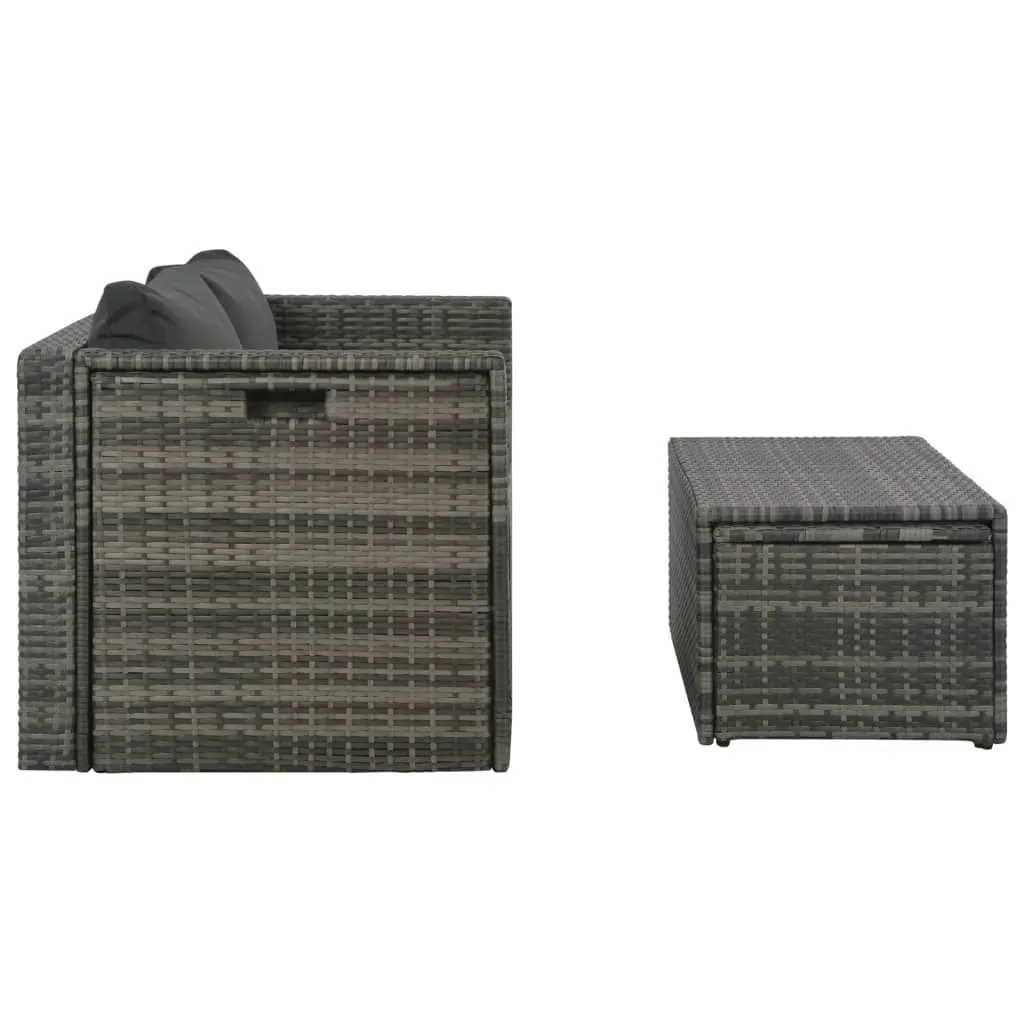 6 Piece Garden Lounge Set with Cushions Poly Rattan Price