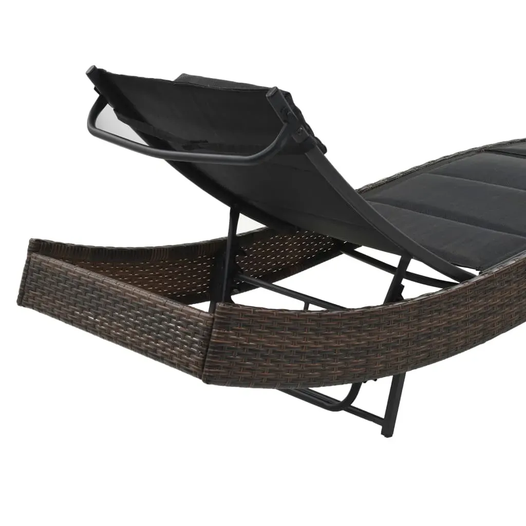 Sun Lounger Poly Rattan and Textilene Price
