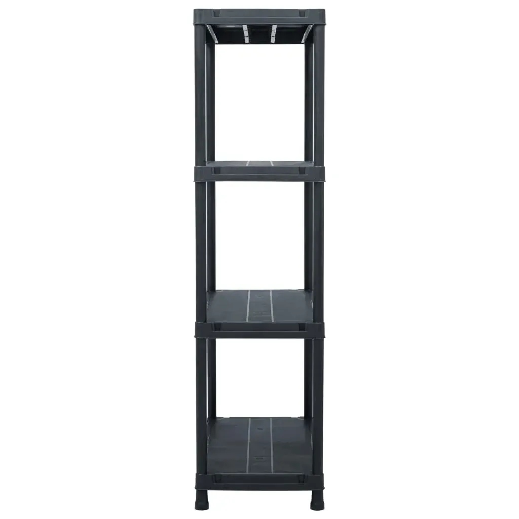 Storage Shelf Rack Black Plastic Price
