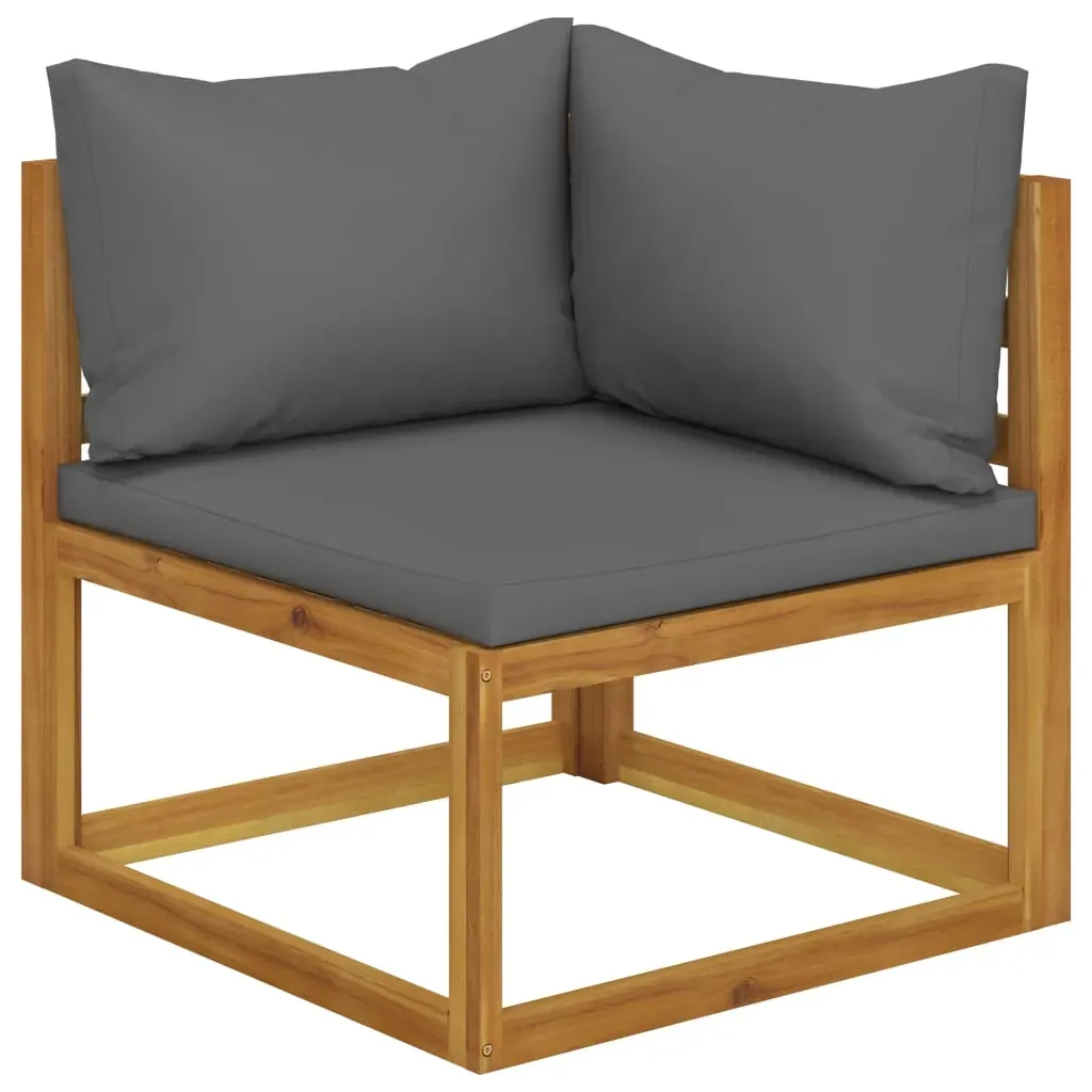 Garden Lounge Set with Cushions Solid Acacia Wood Price
