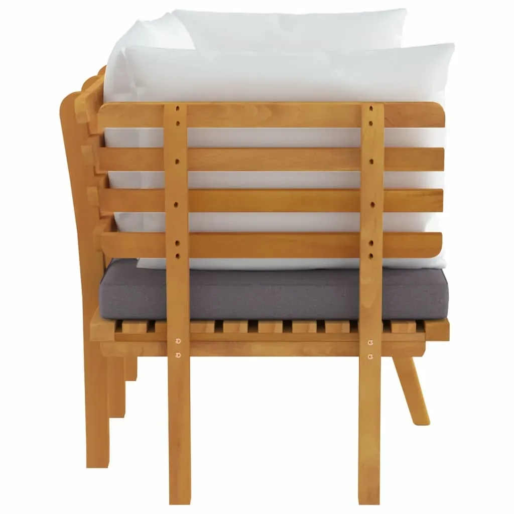 Garden Chair with Cushions Solid Acacia Wood Price