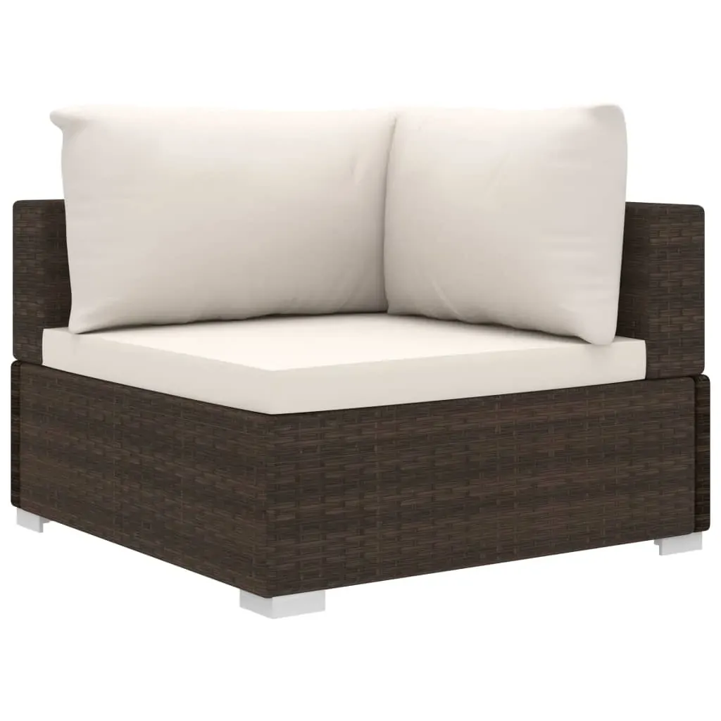 9 Piece Garden Lounge Set with Cushions Poly Rattan Price