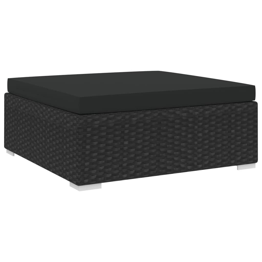 Sectional Footrest 1 pc with Cushion Poly Rattan Price