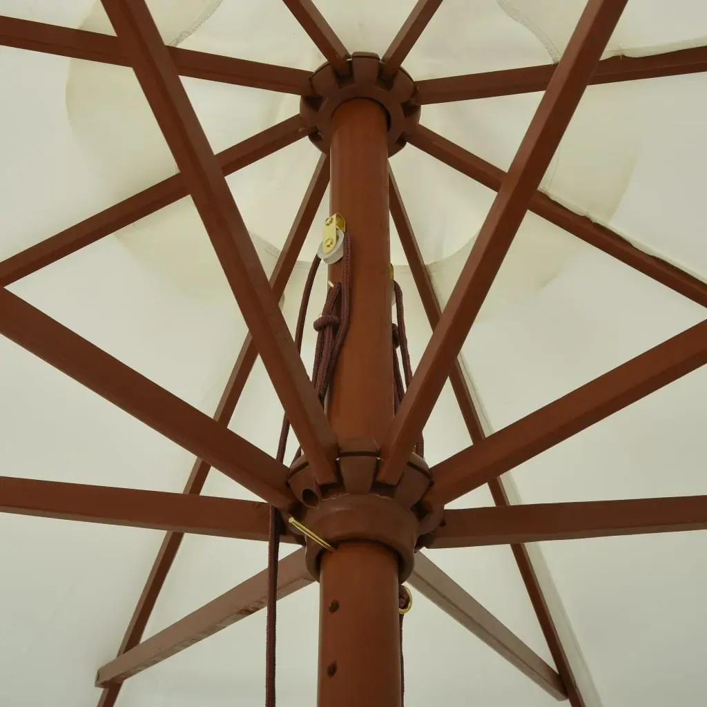 Outdoor Parasol with Wooden Pole 330 cm Price