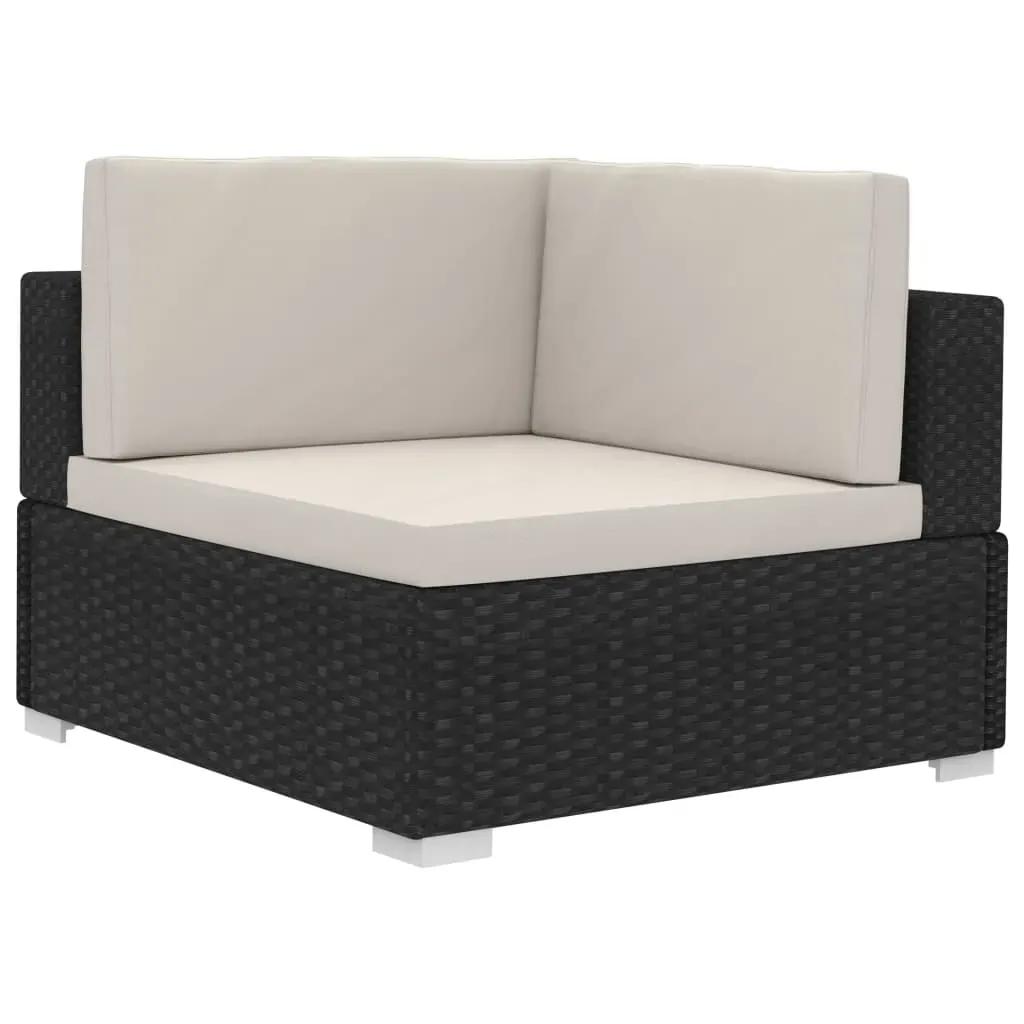 Garden Sofa Set with Cushions Poly Rattan Price