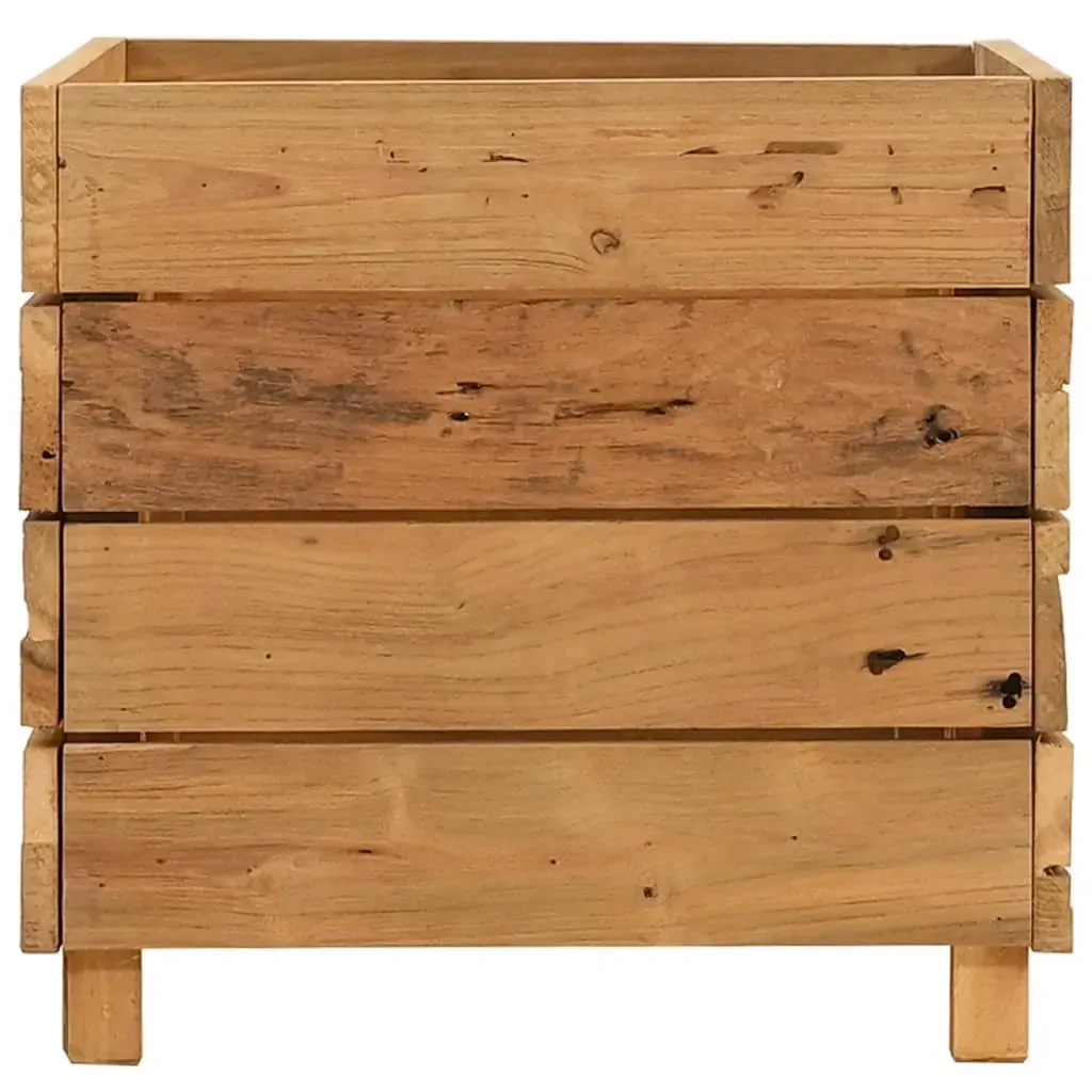 Raised Bed Recycled Teak and Steel Price