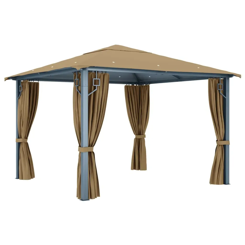 Gazebo with Curtain Aluminium Price