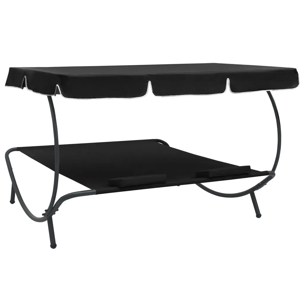 Outdoor Lounge Bed with Canopy and Pillows Price