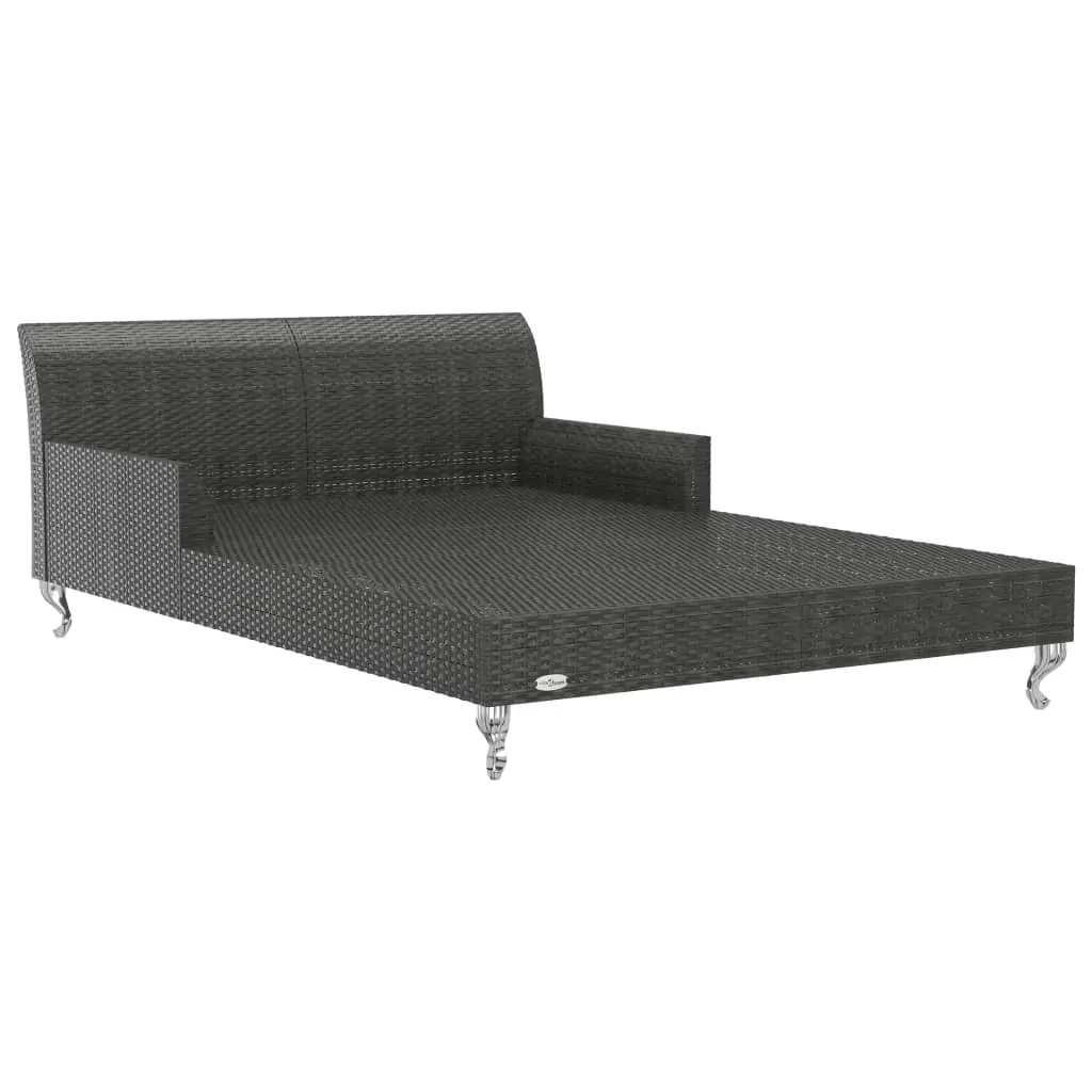 2-Person Garden Sun Bed with Cushions Poly Rattan Price