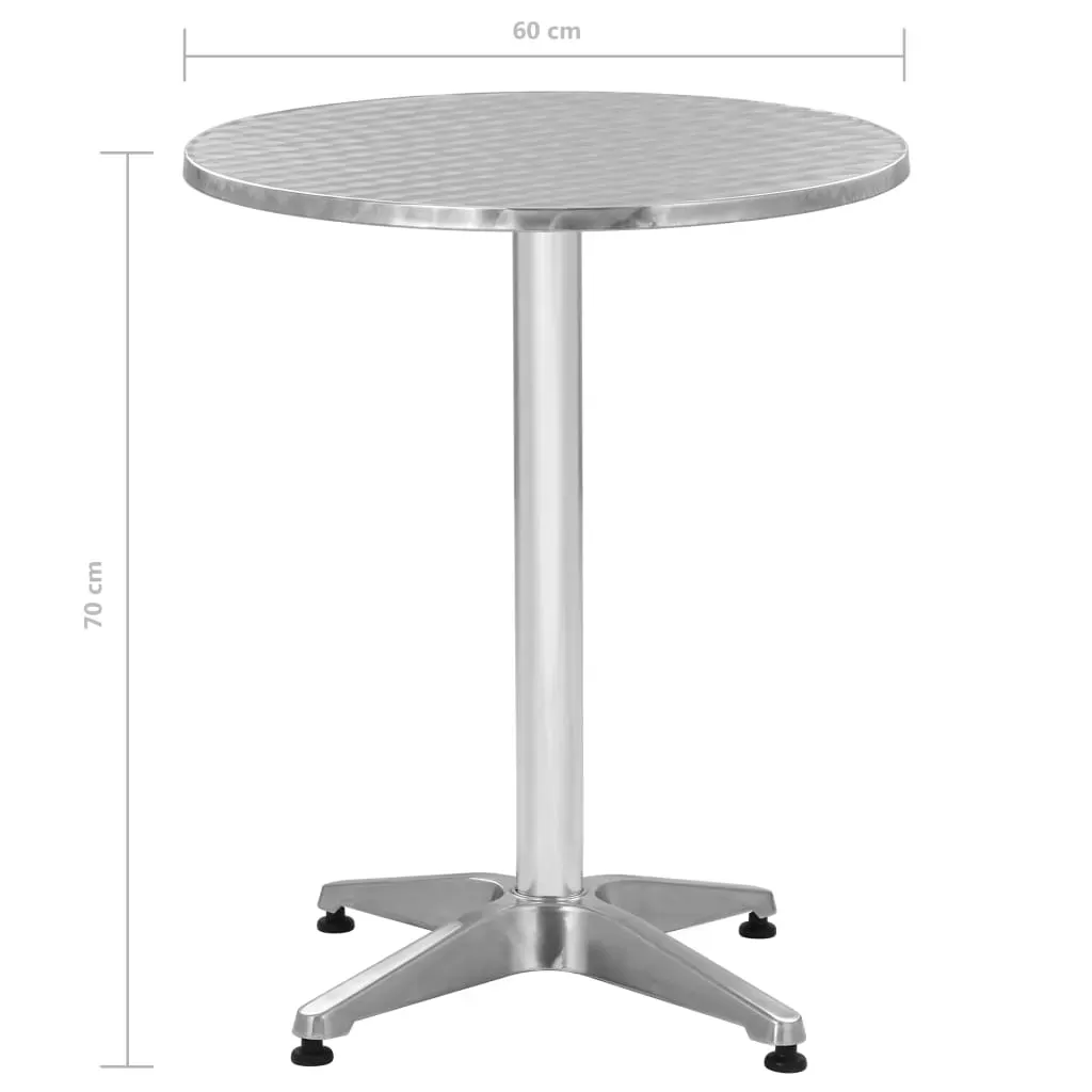 Garden Table Silver Aluminium Price
