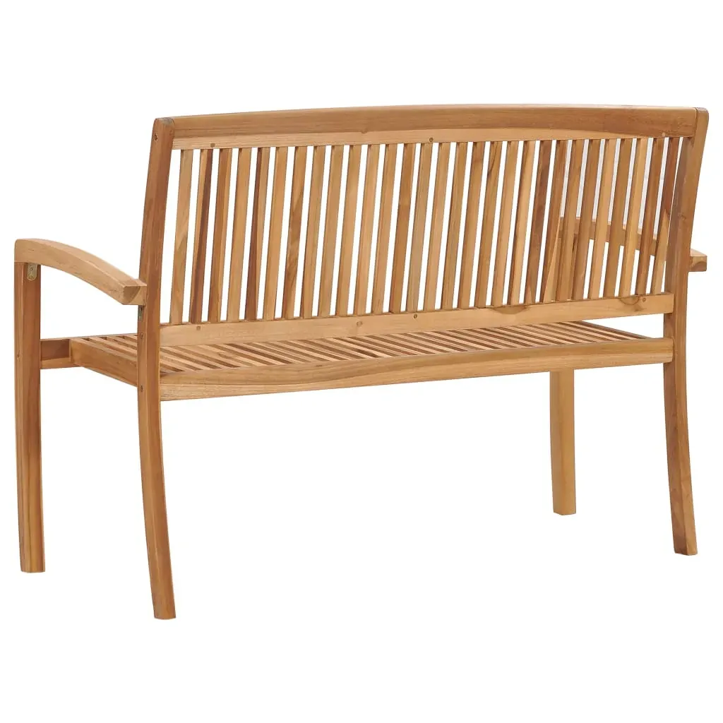 2-Seater Stacking Garden Bench Solid Teak Wood Price