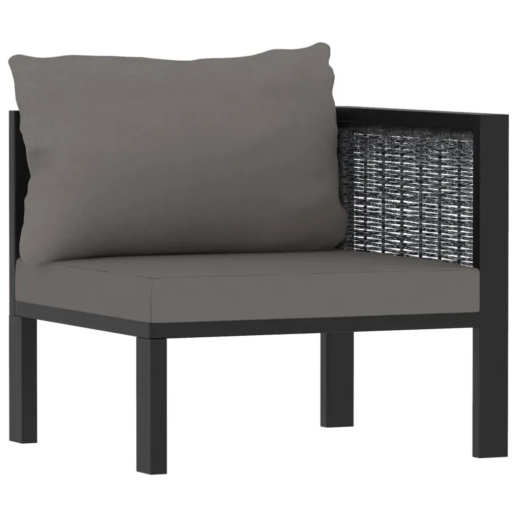 Sofa with Cushions Anthracite Poly Rattan Price