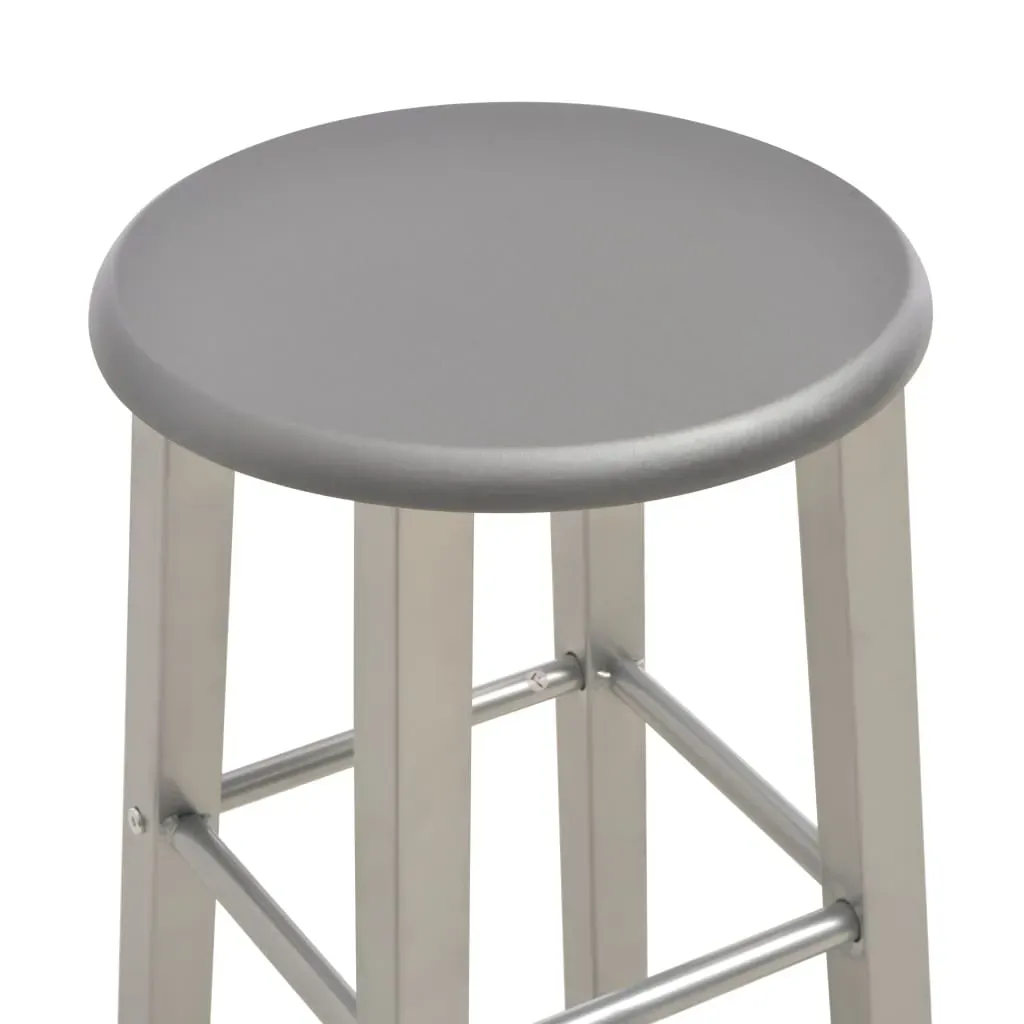 Bar Stools 2 pcs Metal with MDF Seat Price