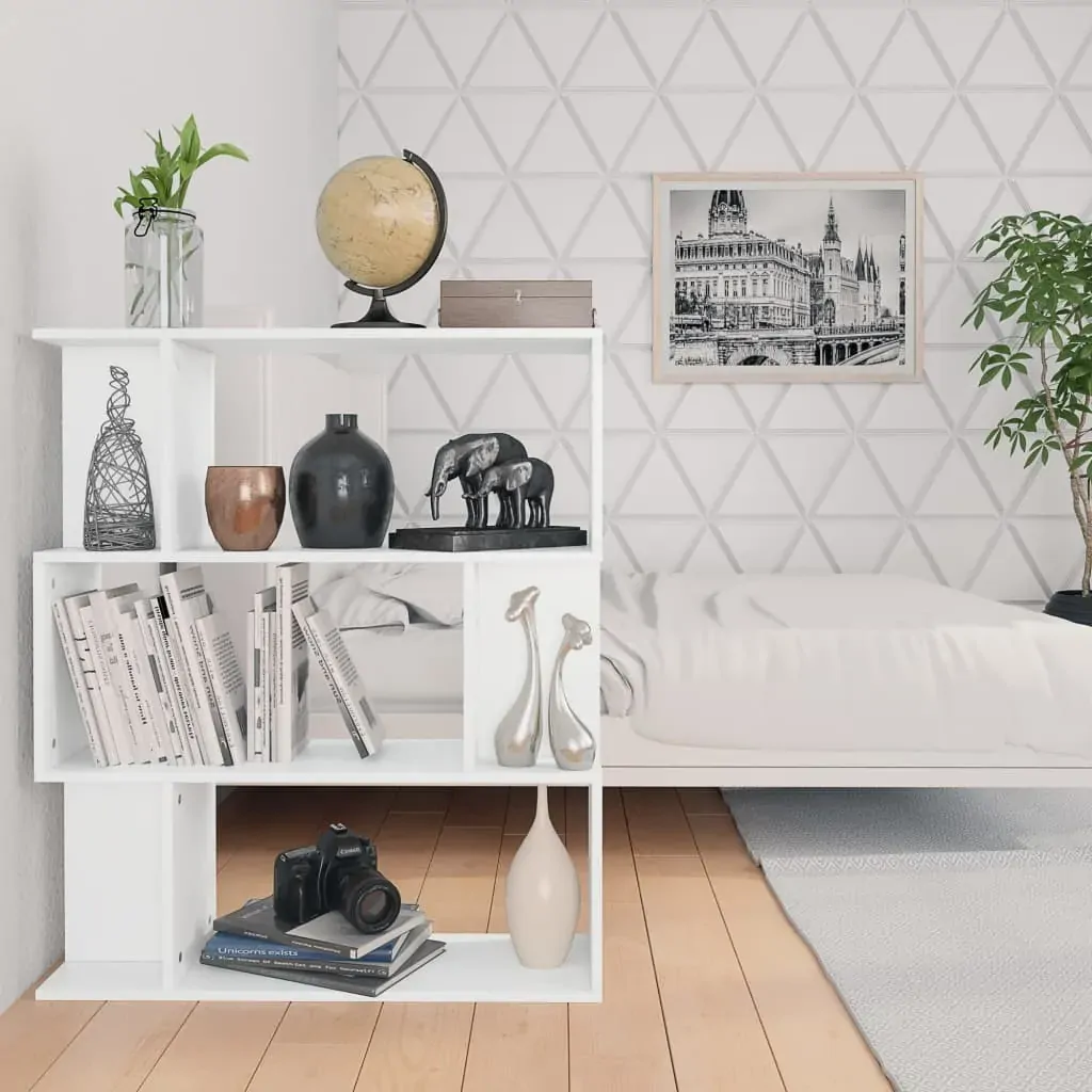 Book Cabinet/Room Divider 80x24x96 cm Engineered Wood Price