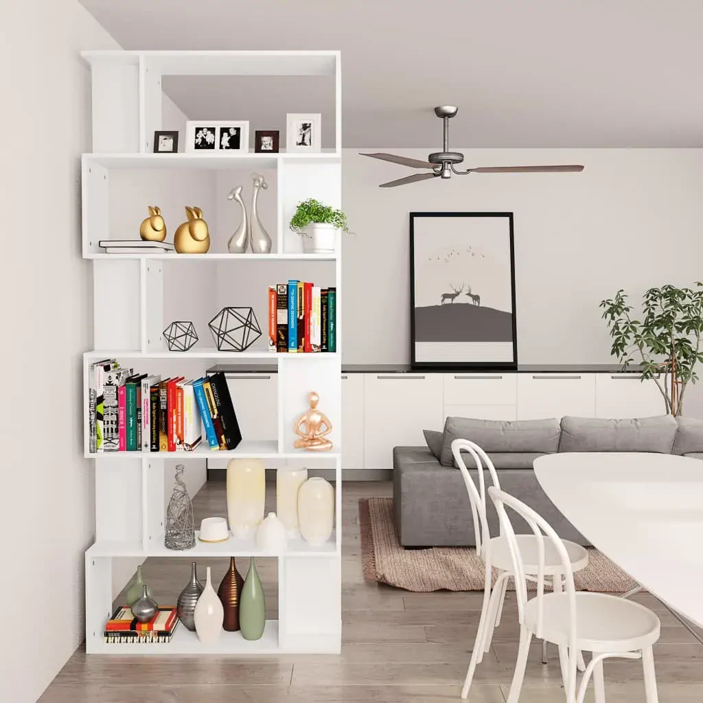 Book Cabinet/Room Divider 80x24x192 cm Engineered Wood Price