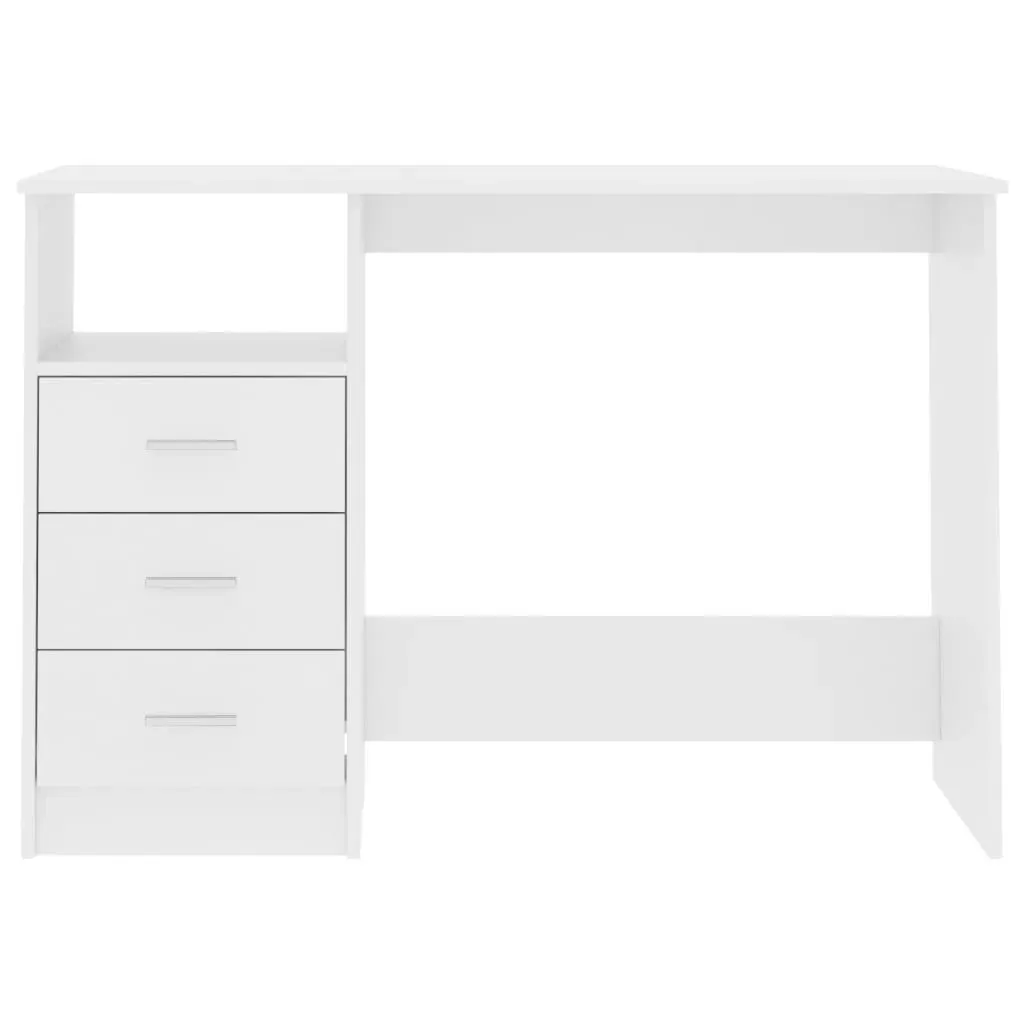 Desk with Drawers 110x50x76 cm Engineered Wood Price