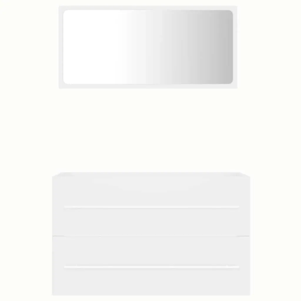 2 Piece Bathroom Furniture Set Engineered Wood Price