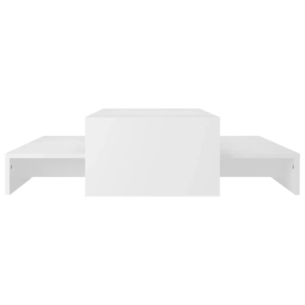 Nesting Coffee Table Set 100x100x26.5 cm Engineered Wood Price