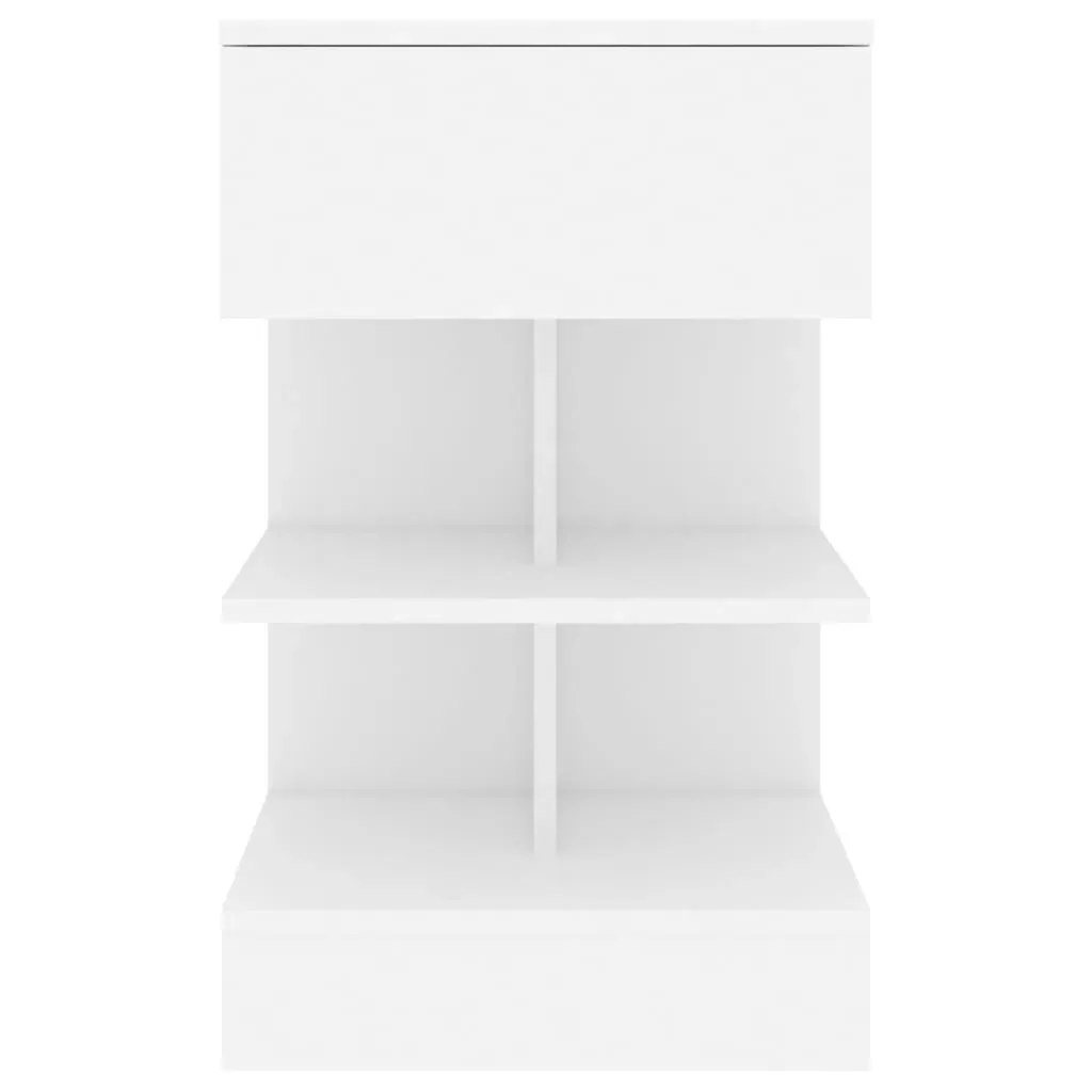 Bedside Cabinet Black 40x35x65 cm Engineered Wood Price