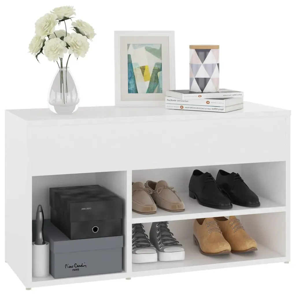 Shoe Bench 80x30x45 cm Engineered Wood Price