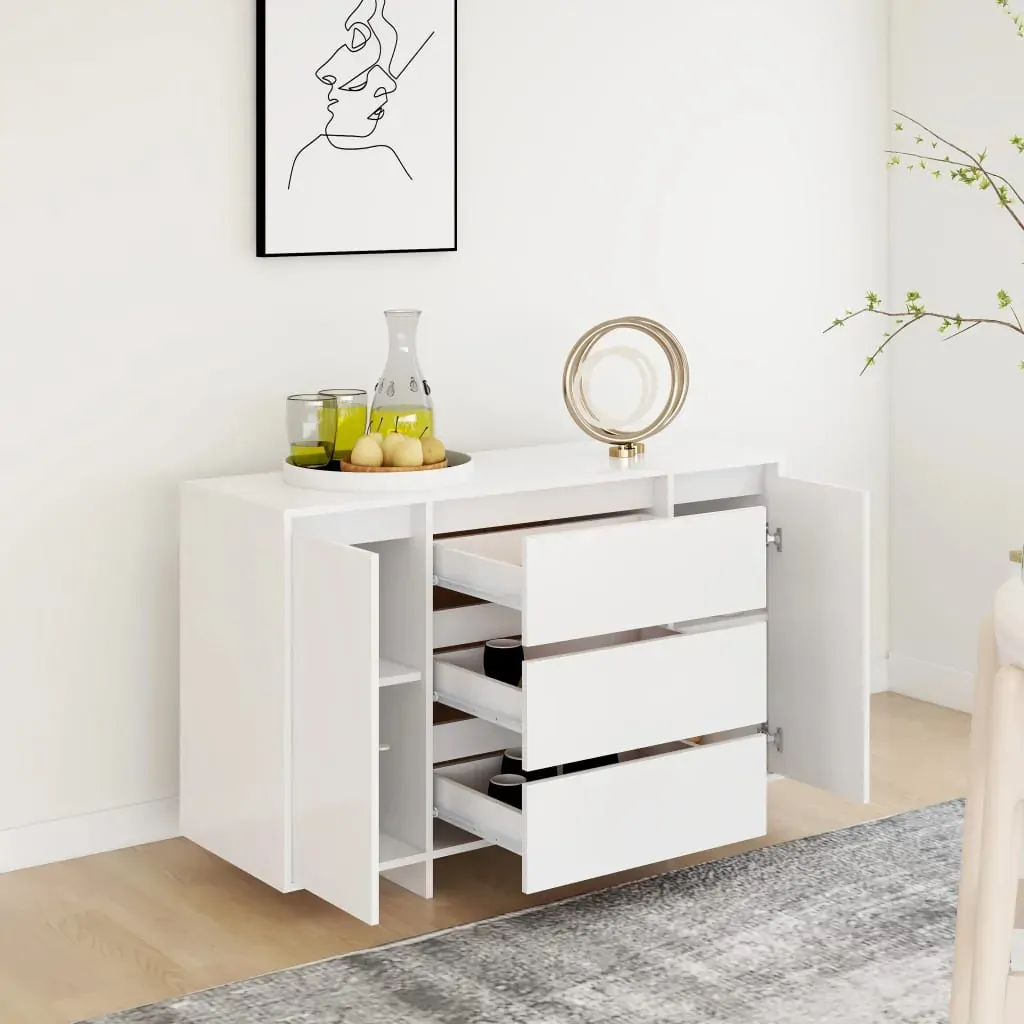 Sideboard with 3 Drawers 120x41x75 cm Engineered Wood Price