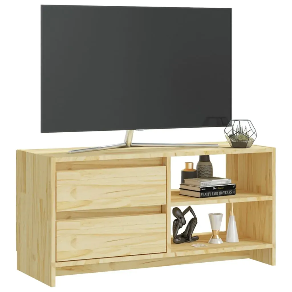 Chingford TV Cabinet 80x31x39 cm Solid Pinewood Price