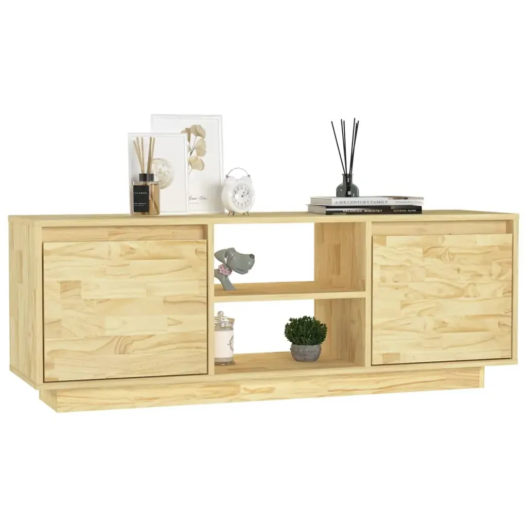Hermantown TV Cabinet 110x30x40 cm Solid Pinewood Price