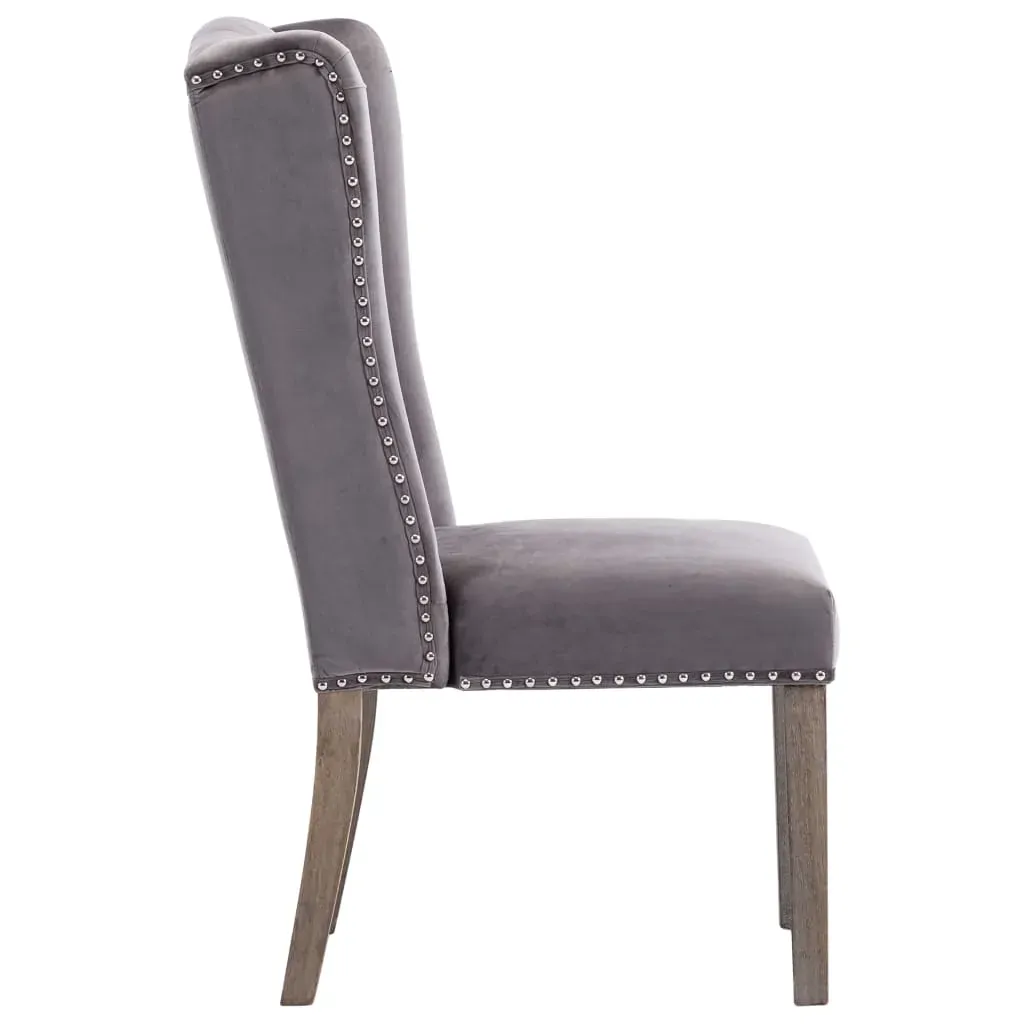 Dining Chair Grey Velvet Price