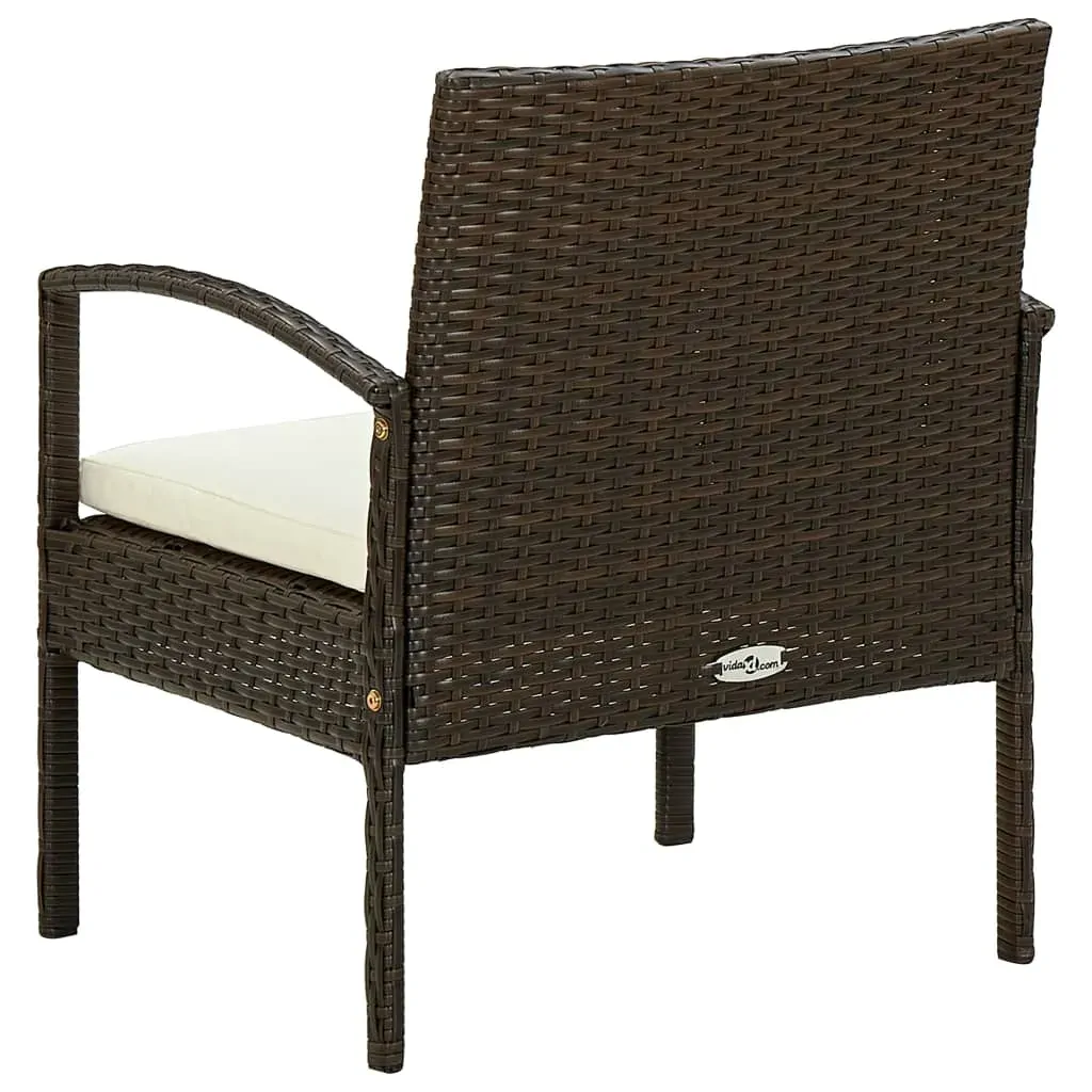 Garden Chair with Cushion Poly Rattan Price