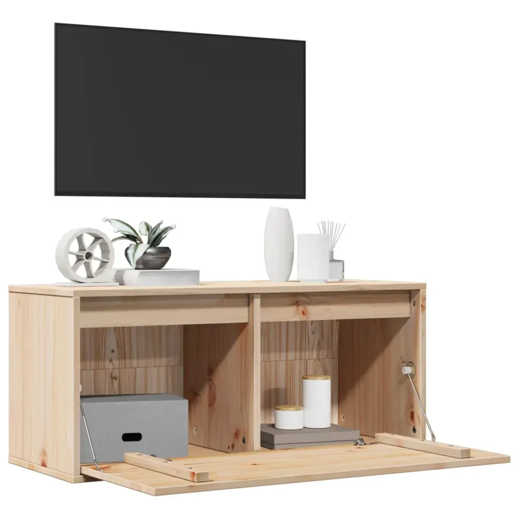 Wall Cabinet 80x30x35 cm Solid Wood Pine Price