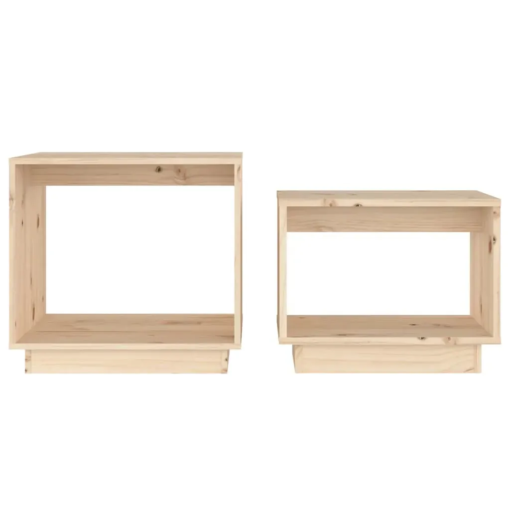 Nesting Coffee Tables 2 pcs Solid Wood Pine Price