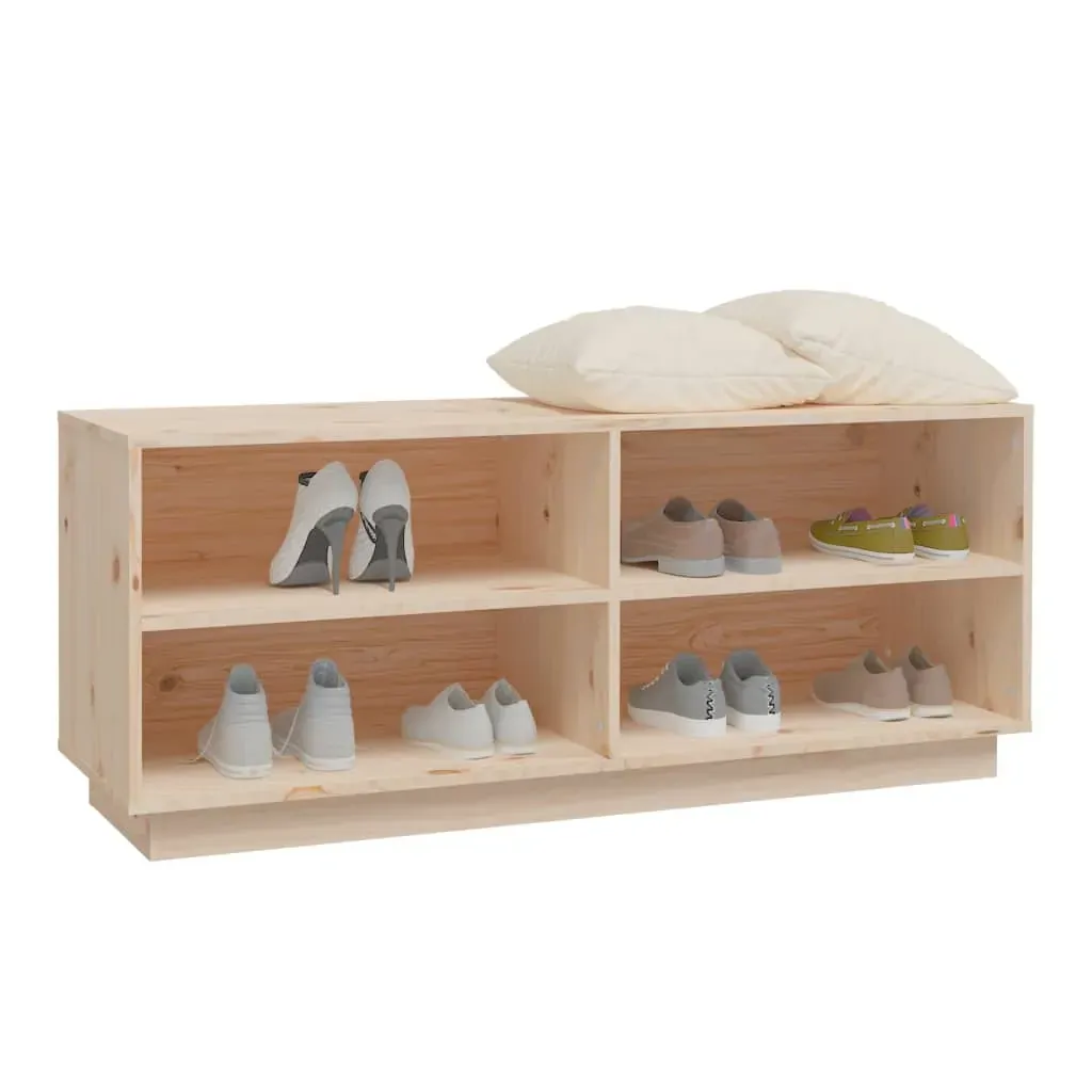 Shoe Cabinet 110x34x45 cm Solid Wood Pine Price