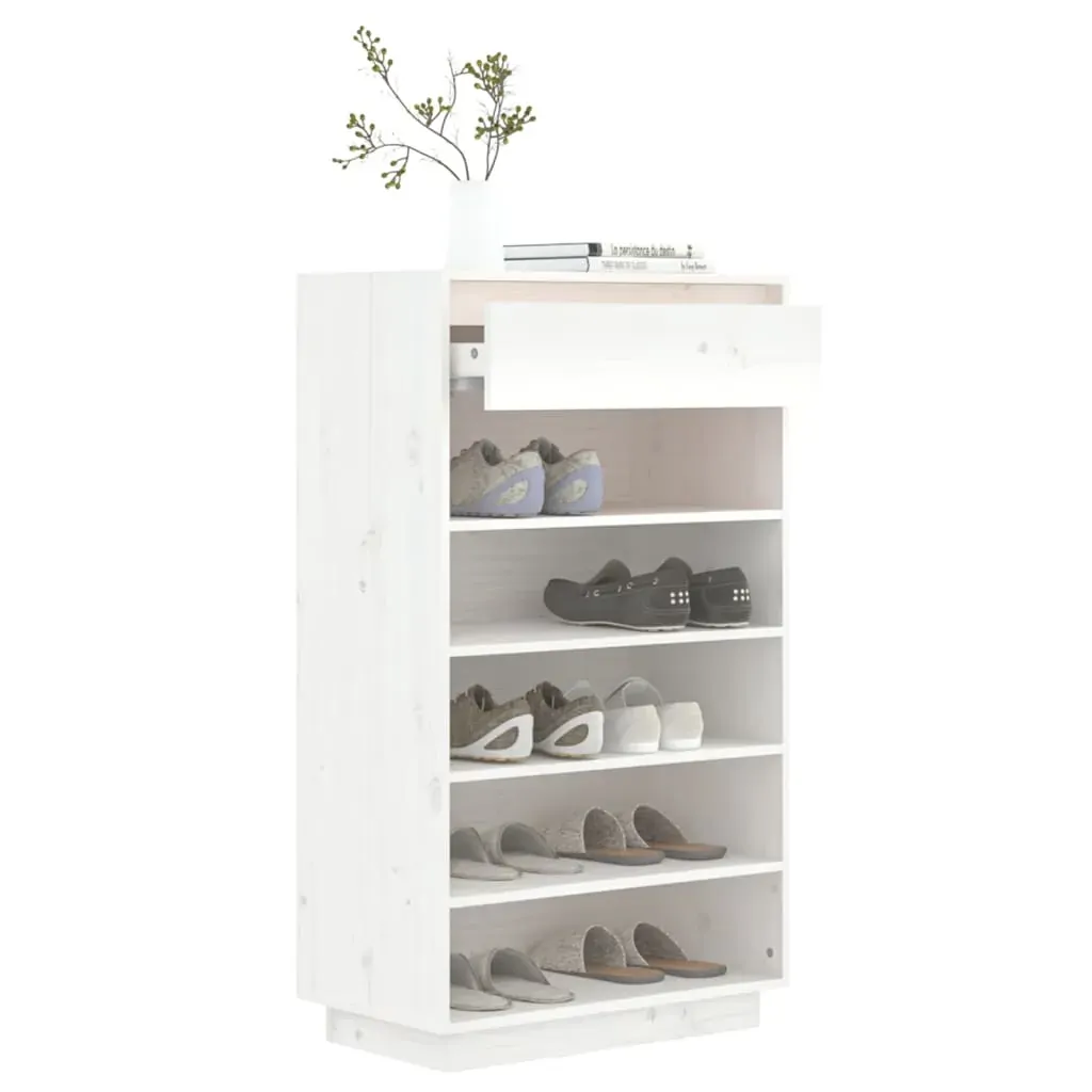 Shoe Cabinet 60x34x105 cm Solid Wood Pine Price