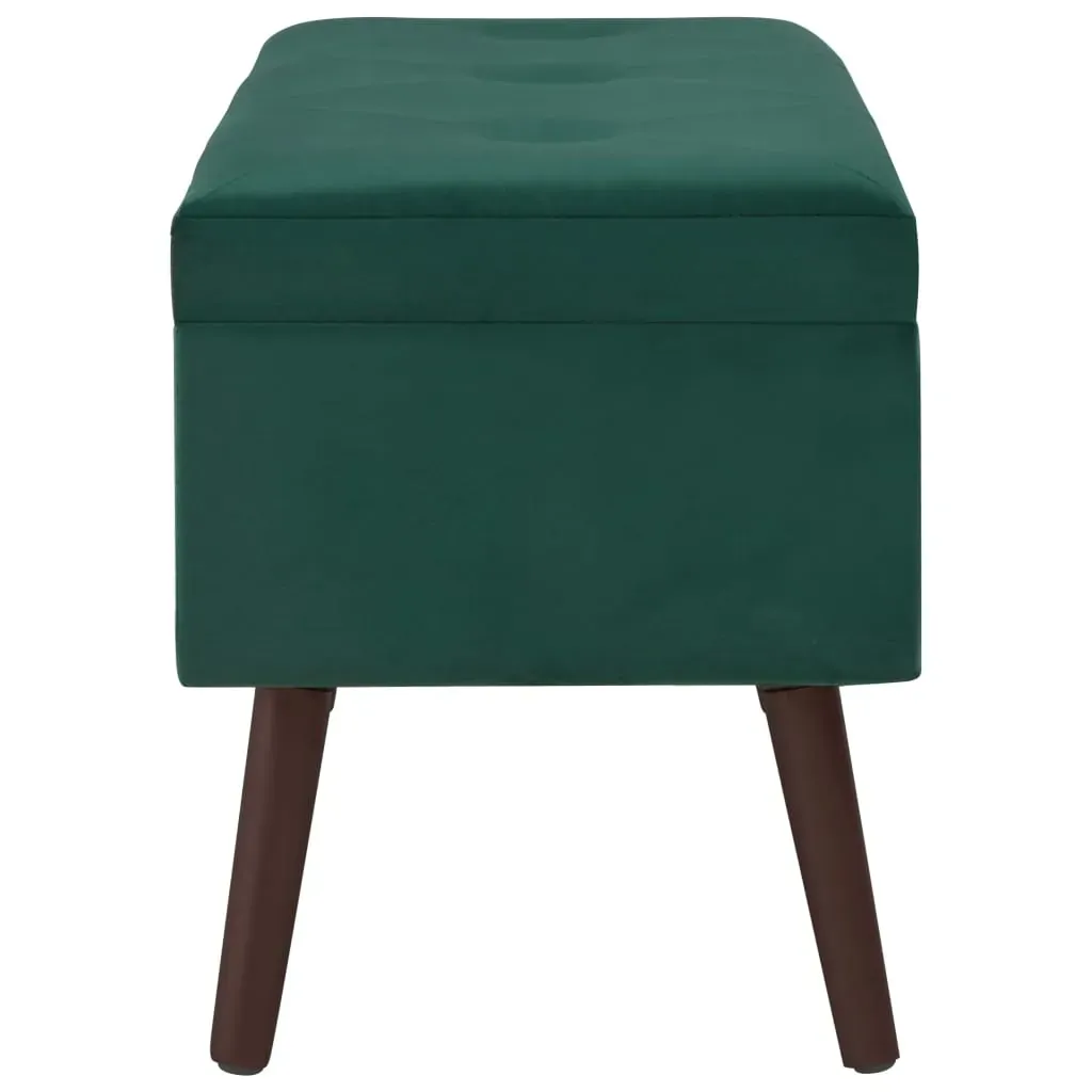 Bench with Storage Compartment 80 cm Velvet Price