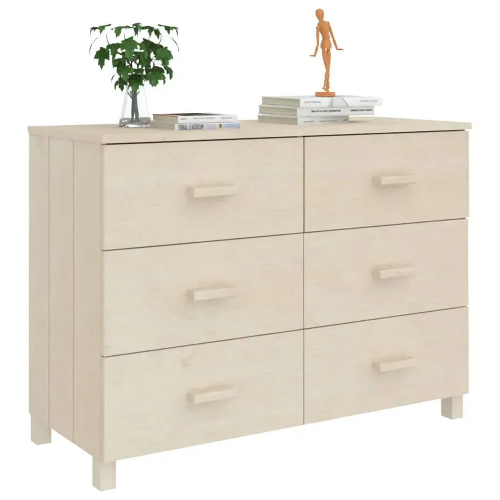 Sideboard Honey 113x40x80 cm Solid Wood Pine Price