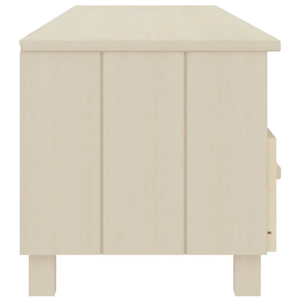 Twickenham TV Cabinet Honey 158x40x40 cm Solid Wood Pine Price