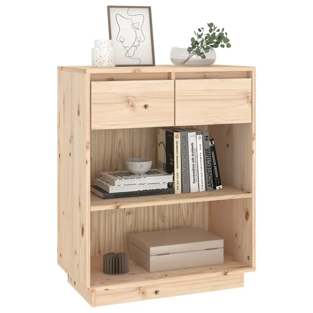 Console Cabinet 60x34x75 cm Solid Wood Pine Price