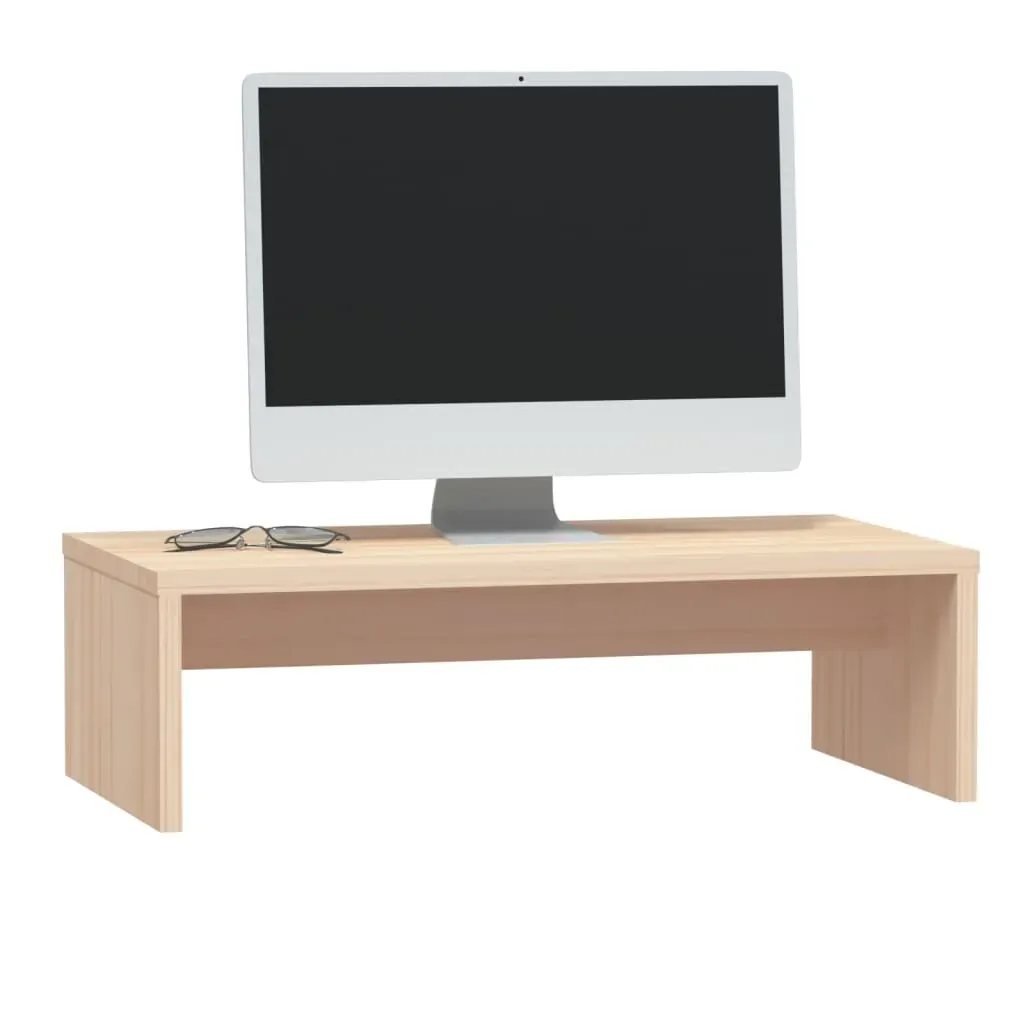 Pernatty Monitor Stand 50x27x15 cm Solid Wood Pine Price