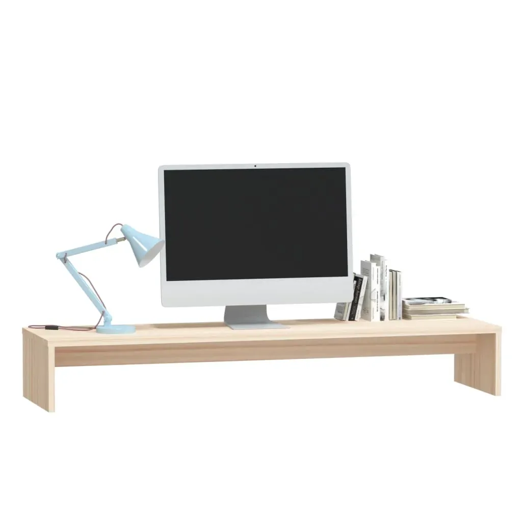 Outer Monitor Stand 100x27x15 cm Solid Wood Pine Price
