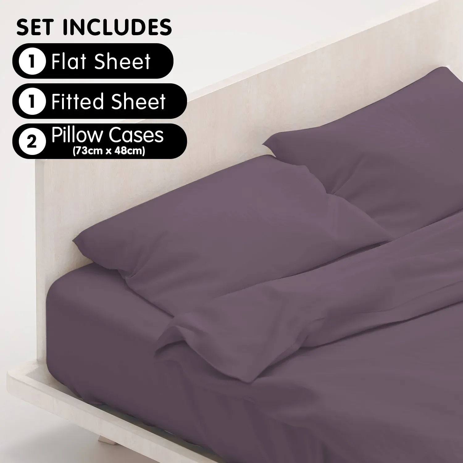 Cotton microfibre 1000TC 4pc King sheet set Price