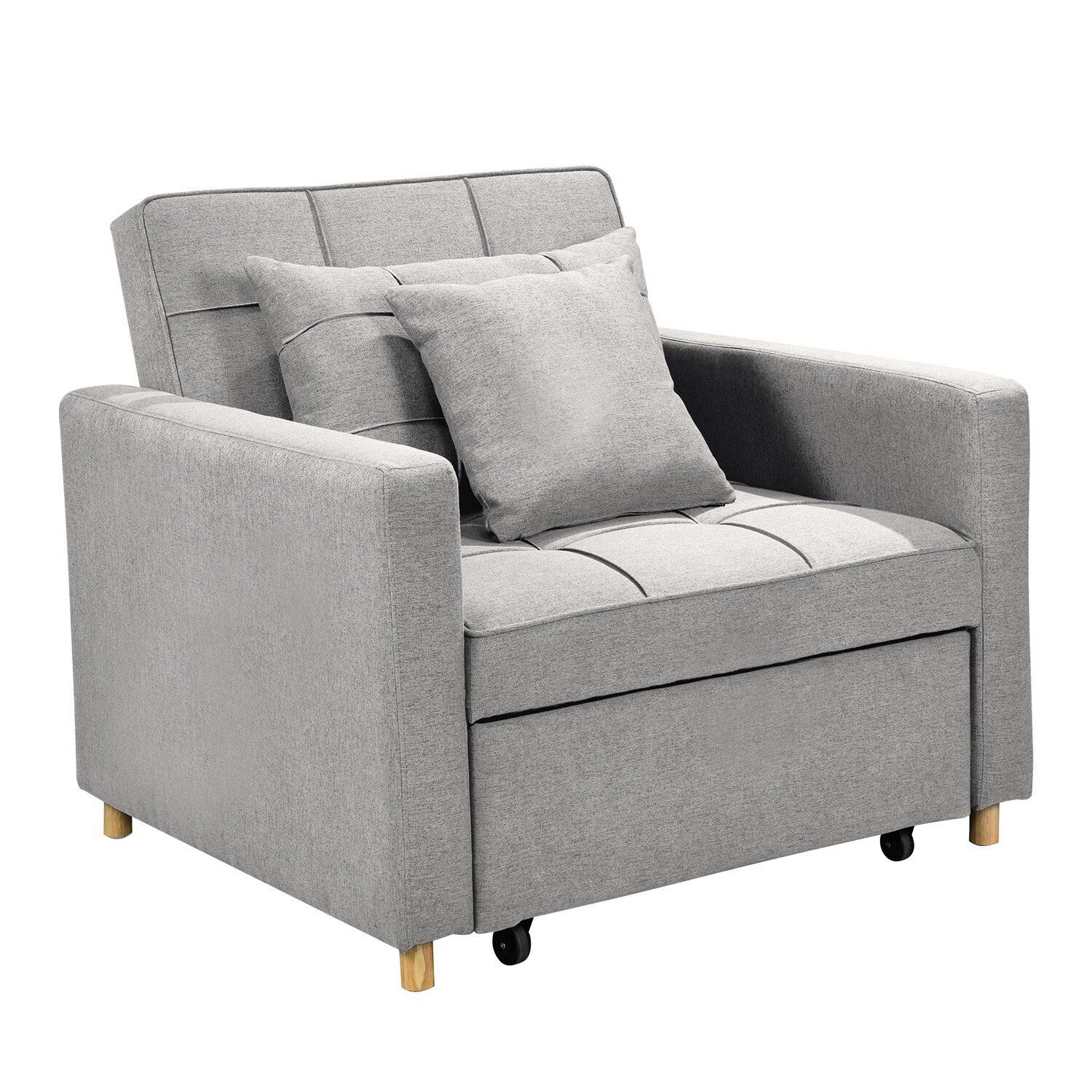 Suri 3-in-1 Convertible Lounge Chair Bed by Sarantino Price