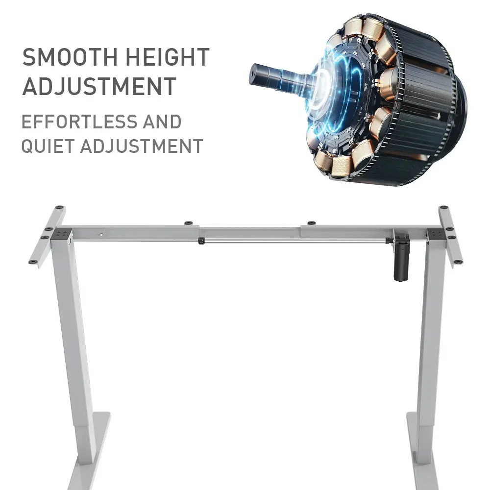 FORTIA Single Motor Sit/Stand Desk Frame, 58 x 90-135cm, 72-118cm Height Adjustable, 70kg Load Price