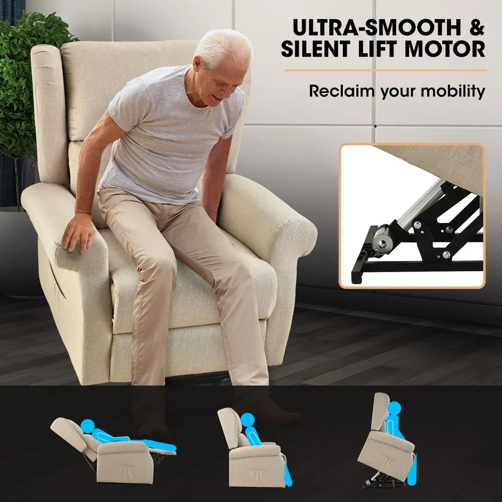 FORTIA Electric Recliner Lift Heat Chair for Elderly, Massage, Heat Therapy, Aged Care Price