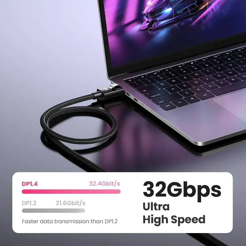 UGREEN 80390 DP V1.4 Male to Male Plastic Case Braided Cable Price