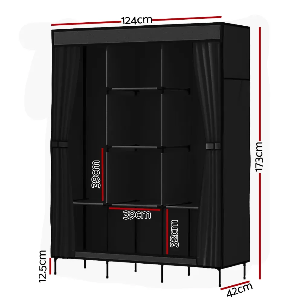 Clothes Wardrobe Closet Storage Large Portable Organiser with Shelf Price