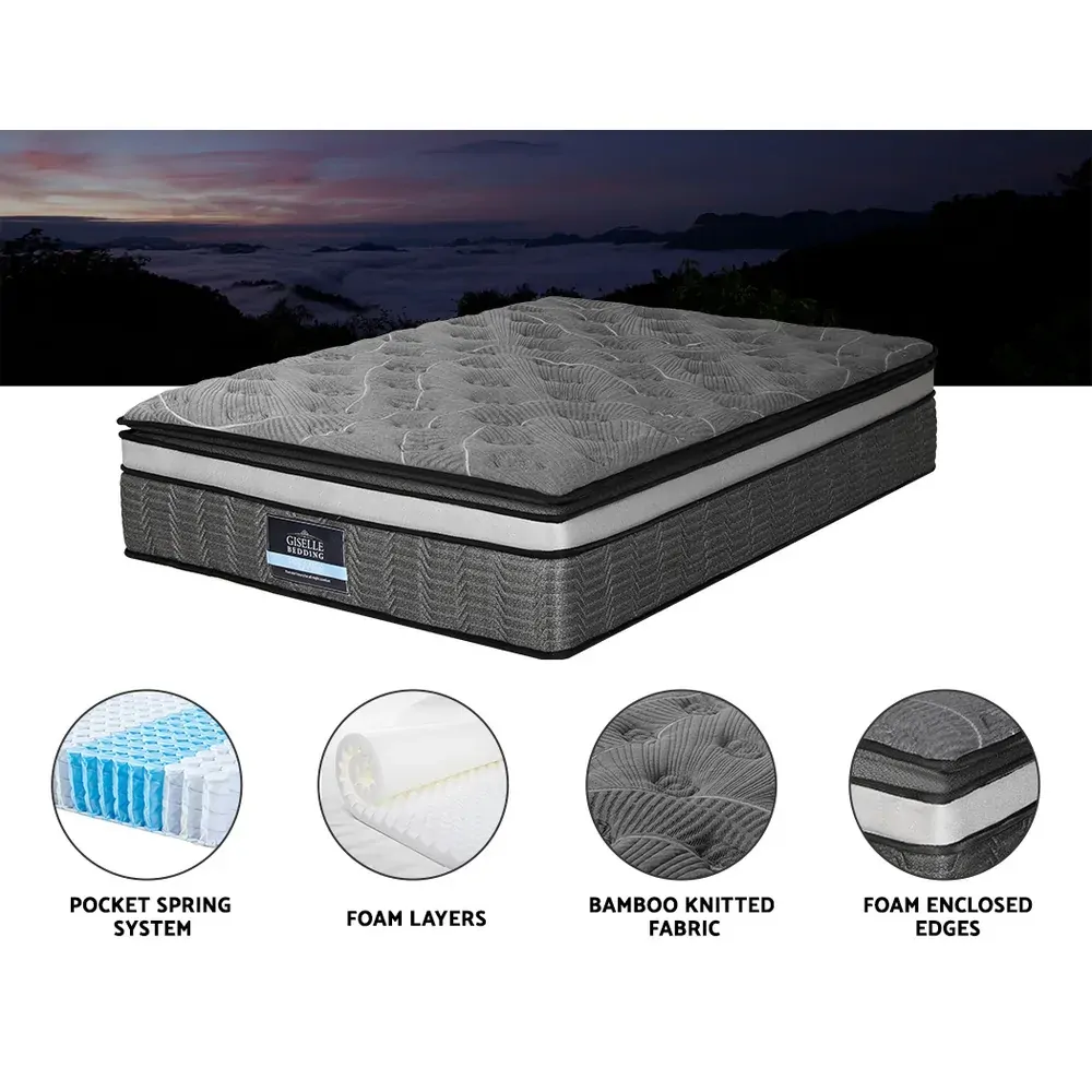 Giselle Mattress Pocket Mini Spring Mattresses Medium Firm 9-Zone Bed Price