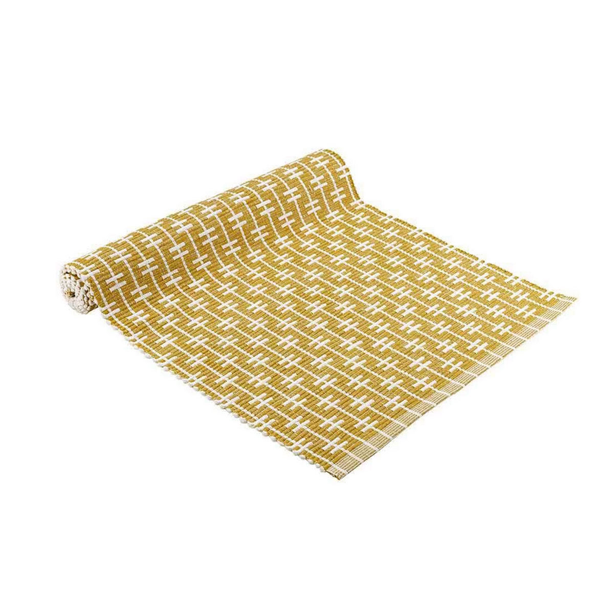 Eden Ribbed Eco Recycled Cotton Table Runner 33 x 150 cm Price