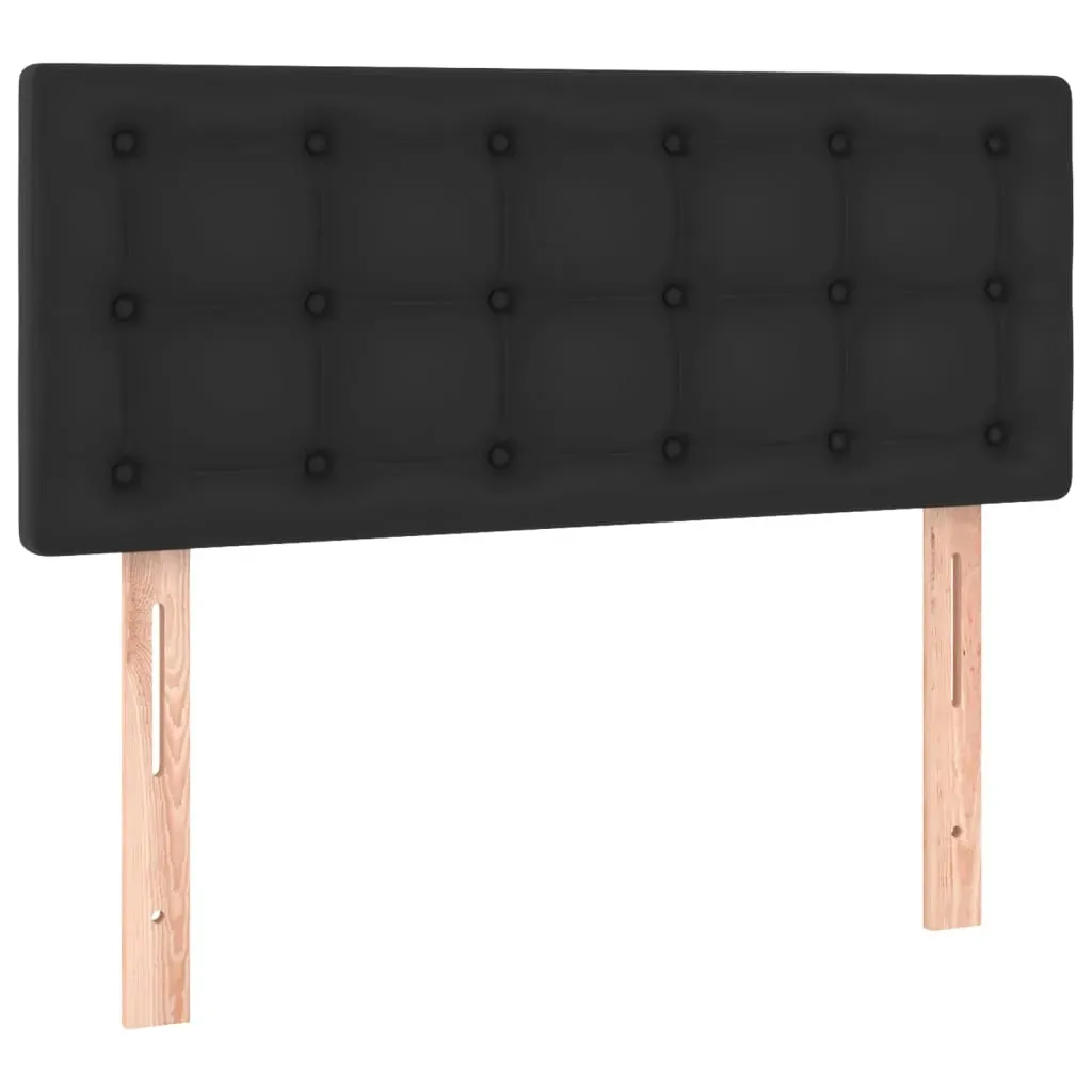 LED Headboard Black Faux Leather Price